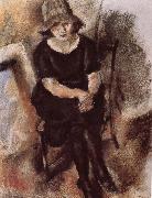 Jules Pascin, Younger man wearing hat